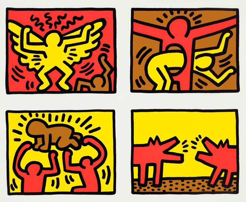 Keith Haring, ‘Pop Shop Quad IV’, 1989, Print, Screenprints, Pace Prints