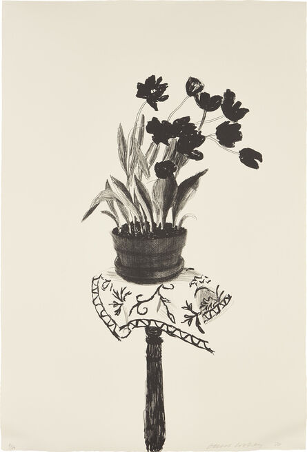 David Hockney, ‘Black Tulips’, 1980