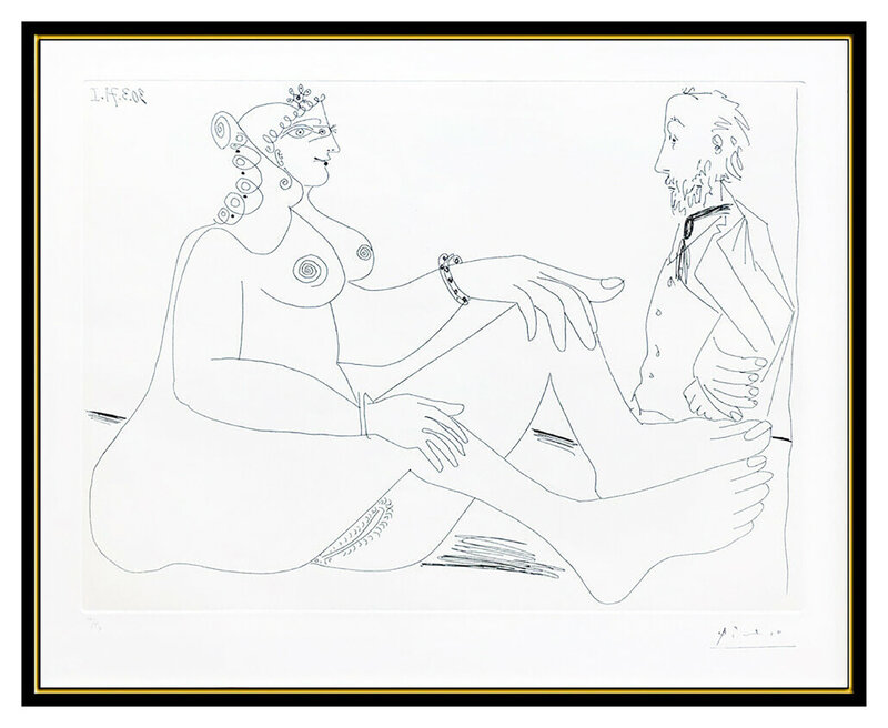 Pablo Picasso, ‘Fille au Bracelet, aves Degas les mains dans le Dos’, 1971, Print, Etching, Original Art Broker