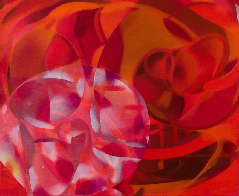 Frank Mann, ‘Red Oculus’, 2014, Painting, Oil on Canvas, Alessandro Berni Gallery