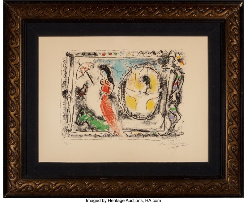 Marc Chagall, ‘Derriere le Miroir’, 1964, Print, Lithograph in colors on Arches, Heritage Auctions
