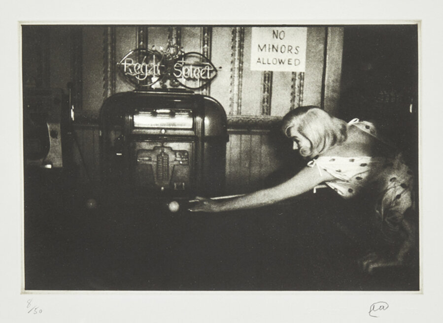 Marilyn Monroe Playing Pool, Reno, Nevada