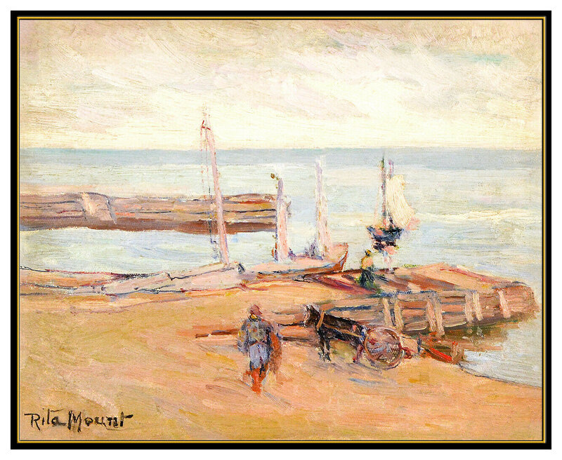 Rita Mount, ‘Gaspe Harbor’, 20th Century , Painting, Oil on Board, Original Art Broker