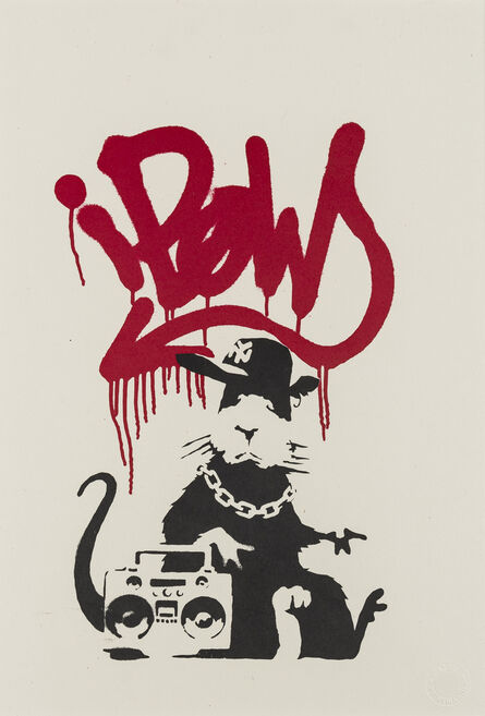 Banksy, ‘Gangsta Rat’, 2004