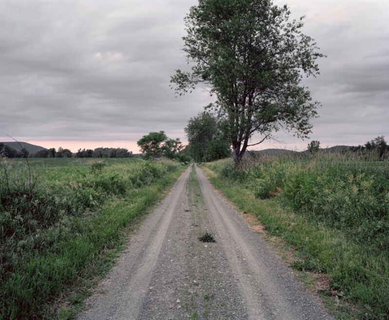 Jeff Brouws, ‘Railroad Landscape #83, former Newburgh, Dutchess and Connecticut right-of-way running across Mashomack preserve (abandoned 1938), MP 16.5, view north, Summer, near Briar Hill, New York’, 2011, Photography, Archival pigment print, Robert Mann Gallery