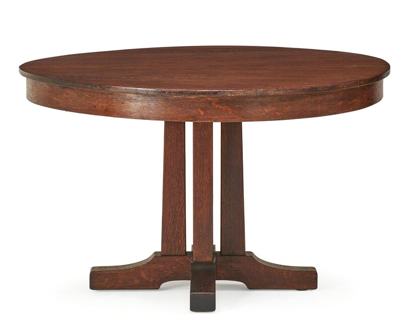 L. & J.G. Stickley, ‘Prairie dining table, Fayetteville, NY’, early 20th C., Design/Decorative Art, Rago/Wright/LAMA/Toomey & Co.