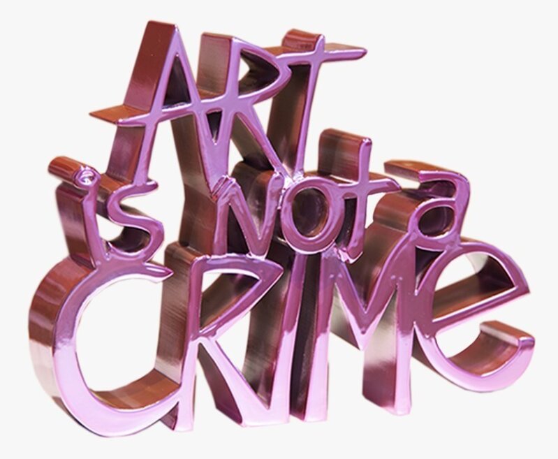 Mr. Brainwash, ‘Art Is Not a Crime - Hard Candy - Pink’, 2021, Sculpture, Resin scupture, Art-Gallery.be