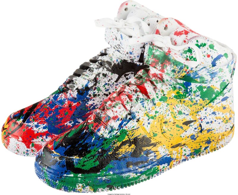 Mr. Brainwash, ‘Just Did It (Nike Air Force 1, High)’, 2007, Other, White/White, Heritage Auctions