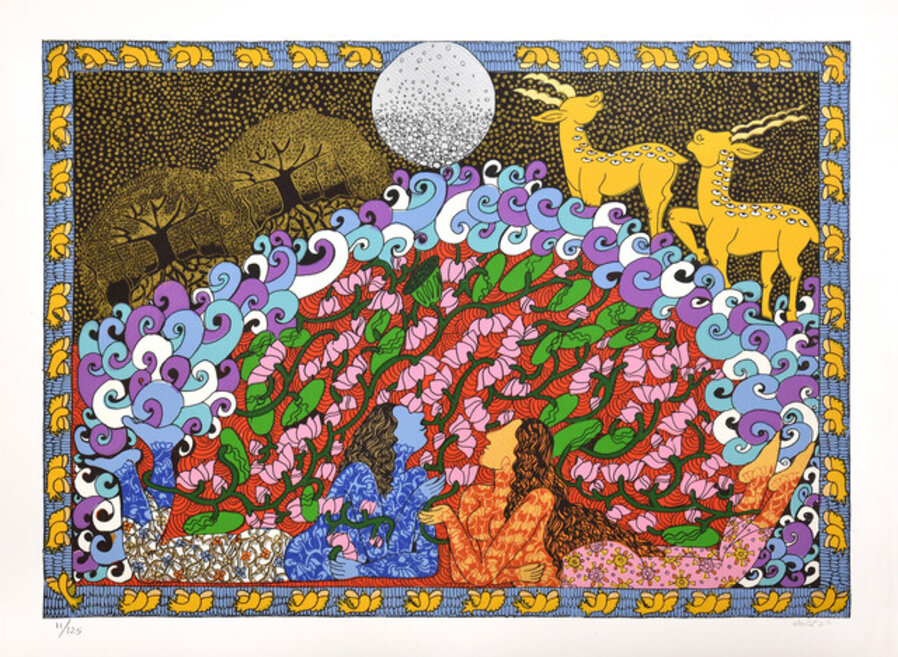 Krishna Krishna Series Lotus Pond