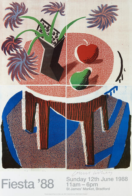 David Hockney, ‘Fiesta (Signed)’, 1988