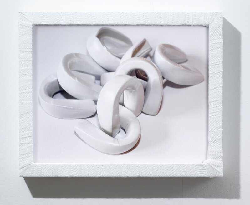 Zoë Buckman, ‘Pearly White’, 2016, Mixed Media, Archival photograph and gauze-wrapped frame, Independent Curators International (ICI) Benefit Auction