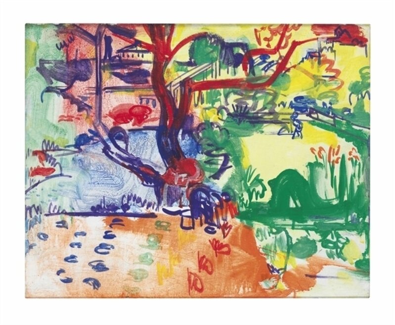 Hans Hofmann, ‘Landscape’, Casein on panel, Christie's
