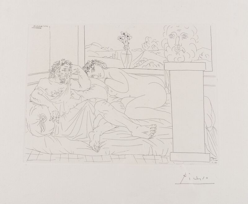 Pablo Picasso, ‘Le Repos de Sculpteur IV (from the Vollard Suite) (Bloch 174)’, 1933, Print, Etching, Forum Auctions