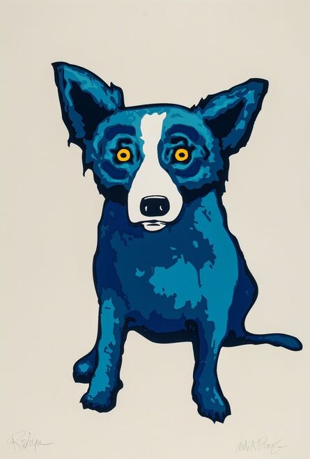 George Rodrigue, ‘Untitled, Blue Dog’, 1998