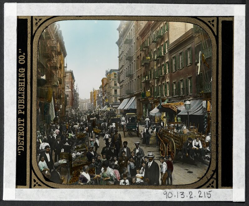 Jacob A. Riis, ‘Mulberry Street’, 1900, Photography, Gelatin silver transparency, Museum of the City of New York