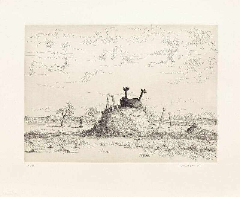 George Condo, ‘Untitled (Landscape)’, 1995, Print, Etching and aquatint, Pace Prints