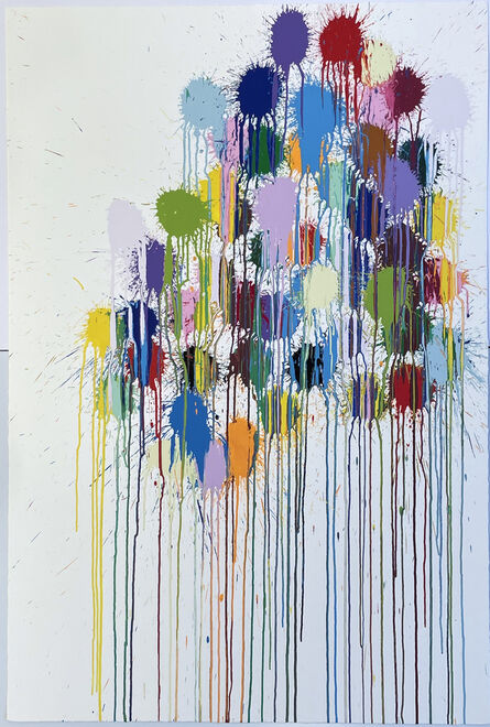 Ian Davenport, ‘Colour Splat Cluster’, 2018