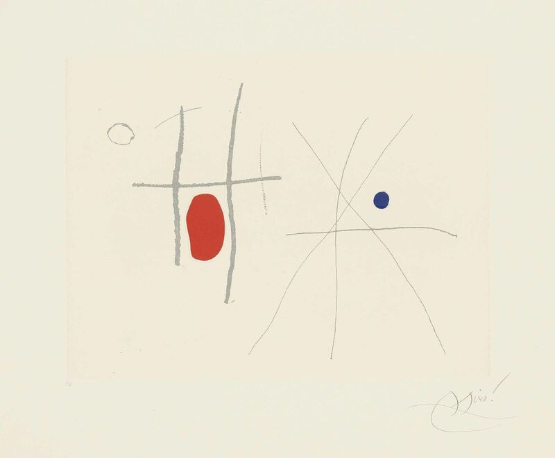 Joan Miró, ‘Plate 33 from: Càntic del Sol’, 1975, Print, Aquatint in colours on Arches wove paper, Christie's