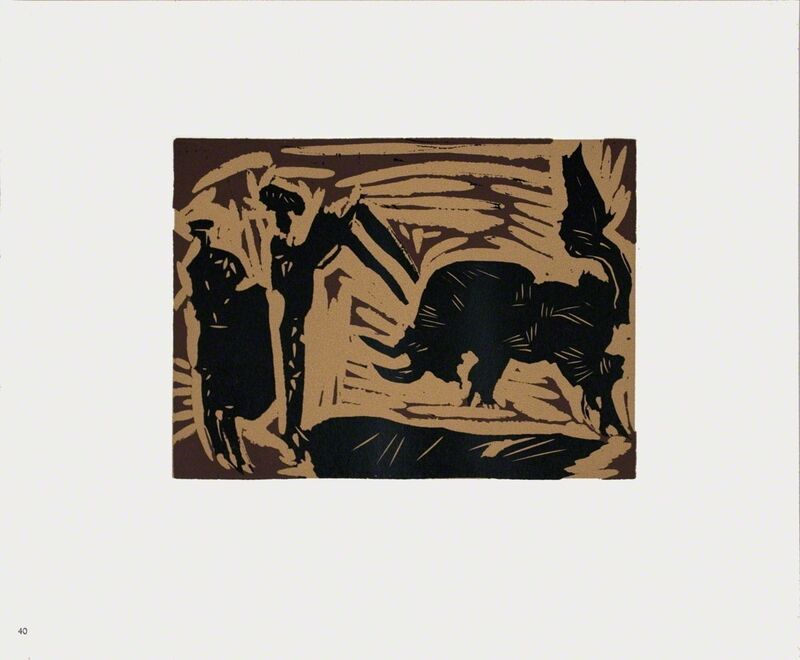 Pablo Picasso, ‘Banderilles’, 1962, Print, Linocut, ArtWise