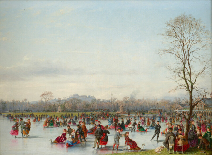 Skaters in the Bois de Boulogne