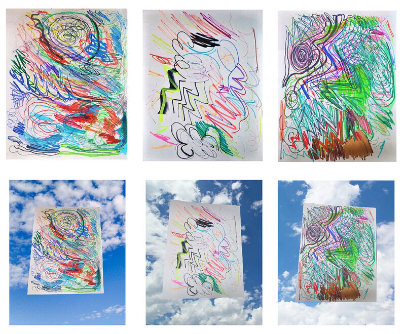 Rob Pruitt, ‘"3-Test Doodles", 2015, Studio Color Marker Tests on Paper, Each UNIQUE, Includes 3-SIGNED (blk. marker) Images on Epson Color Paper’, 2015, Drawing, Collage or other Work on Paper, Marker on paper, VINCE fine arts/ephemera