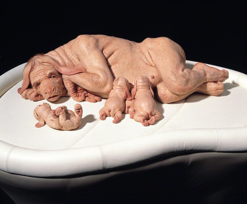 Patricia Piccinini, ‘The Young Family’, 2002, Other, Silicone, fiberglass, leather, human hair, and plywood, National Museum of Women in the Arts