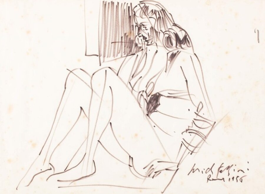 Sitting woman