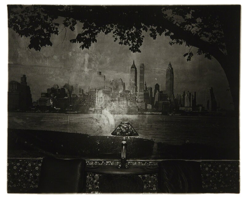 Diane Arbus, ‘New York skyline in a lobby, NYC’, 1971, Photography, Gelatin silver print, printed later by Neil Selkirk, Phillips