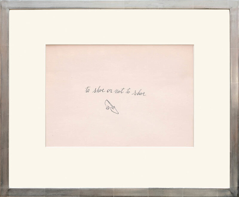 Andy Warhol, ‘À La Recherche [sic] du Shoe Perdu.’, 1955, Print, Shapero Modern