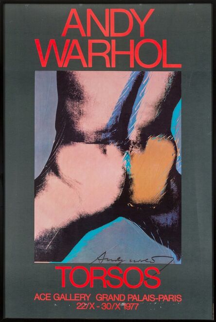 After Andy Warhol, ‘Andy Warhol: Torsos, exhibition poster’, c. 1977