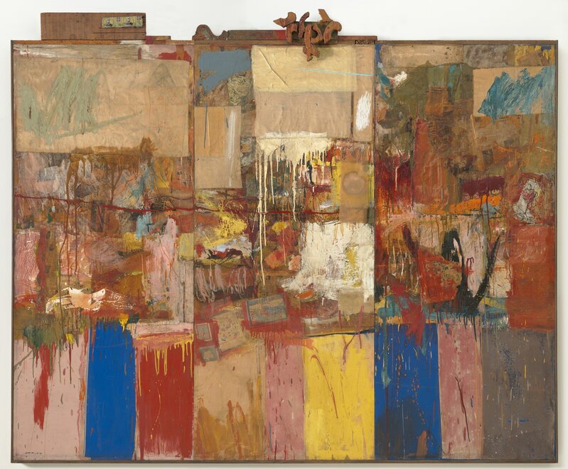Robert Rauschenberg, ‘Collection’, 1954/1955, Painting, Oil, paper, fabric, wood, and metal on canvas, San Francisco Museum of Modern Art (SFMOMA) 