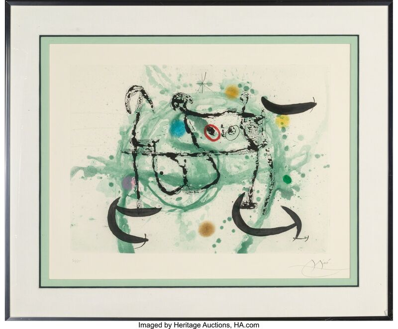 Joan Miró, ‘L'ecartelee’, 1970, Print, Etching and aquatint in colors, Heritage Auctions