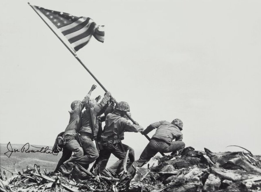 Raising the Flag on Mt. Suribachi, Iwo Jima