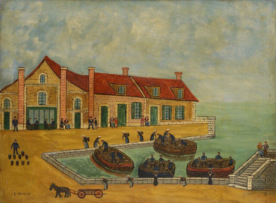 Scène de port