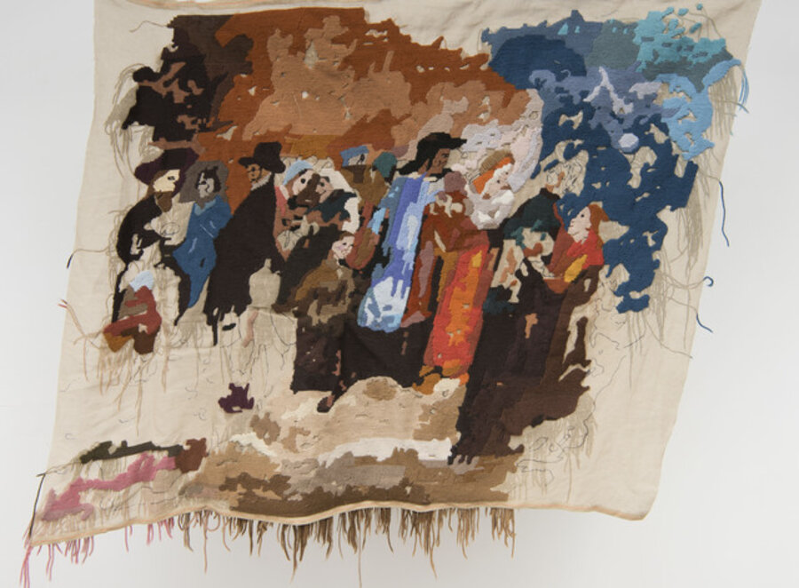 Banner 5, from “L’incendie”, Ary Scheffer