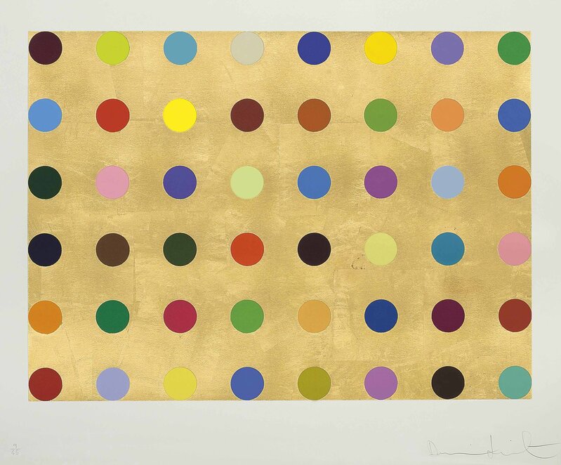 Damien Hirst, ‘Gold Thioglucose’, 2008, Print, Colour screenprint and gold leaf on paper, Gallery Red