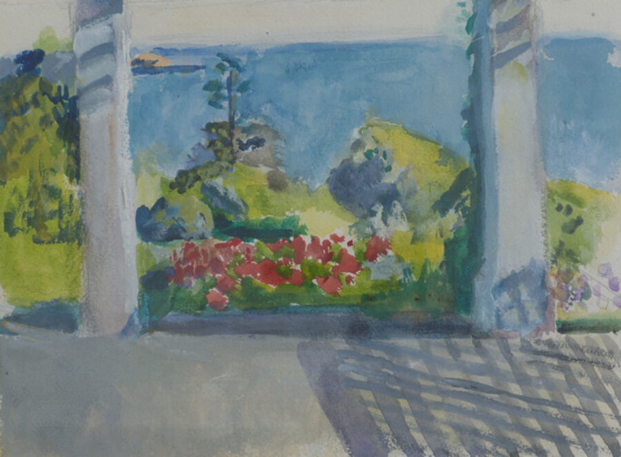 Looking out to Sea from Piazza