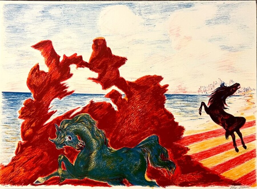Horses by the sea