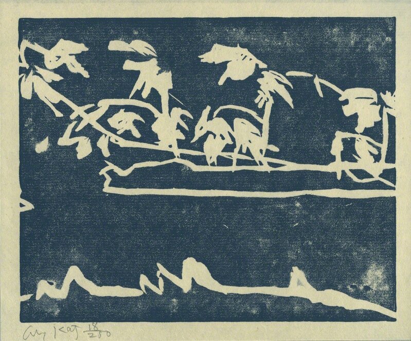 Alex Katz, ‘Coleman's Pond’, 1989, Print, Linocut on Japanese vellum paper, Galerie Klüser