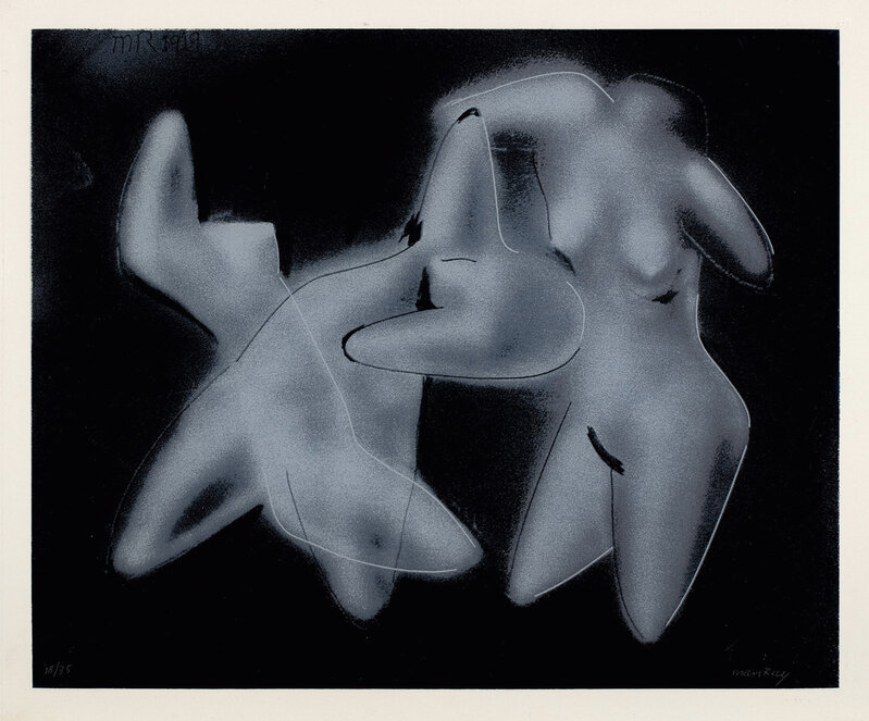 Man Ray, ‘Les Trois nus’, 1971, Print, Screenprint in colors, on acrylic, with full margins., Uitstalling