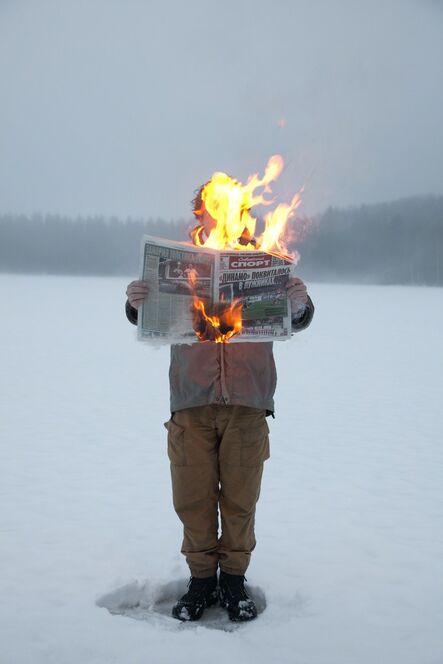 Tim Parchikov, ‘Burning News’, 2012