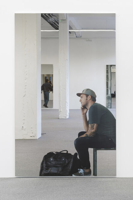 Michelangelo Pistoletto, ‘Smartphone - uomo seduto che telefona’, 2018