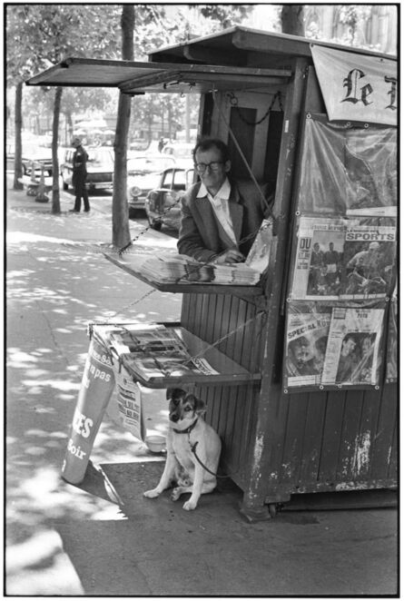 Elliott Erwitt, ‘Newspaper stand, Paris, France’, 1967