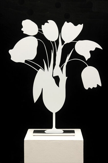 Donald Sultan, ‘White Tulips and Vase, April 4, 2014’, 2014