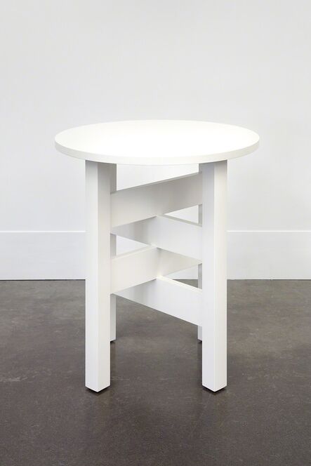 Roy McMakin, ‘A White Lamp Table I Just Made for Chris’, 2011/2014