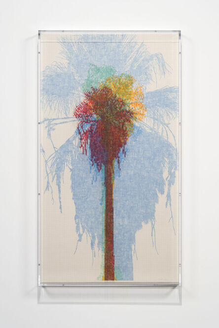 Charles Gaines, ‘Numbers and Trees: Palm Canyon, Palm Series 4, Tree #4, Acjachemen’, 2021
