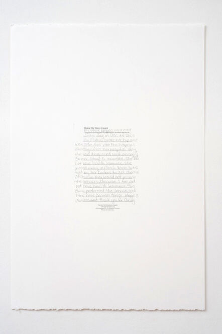 Andrea Bowers, ‘Make My Story Count, Letters to Planned Parenthood (My Story Begins)’, 2011