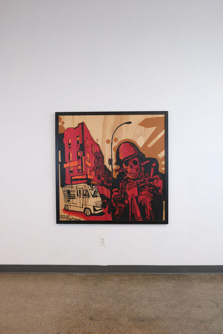 Kaves, ‘Battle Over Brooklyn (triptych), tribute to Joey Semz (RIP) ’, 2007
