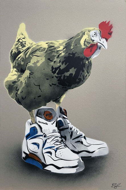 Być, ‘Chicken at the Top Reebok (Yellow)’, 2023