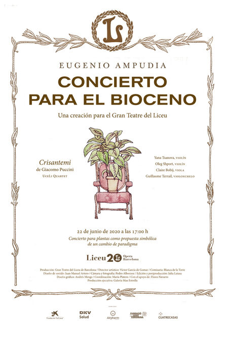 Eugenio Ampudia, ‘Concierto para el Bioceno Cartel / Concert for the Biocene Poster’, 2020